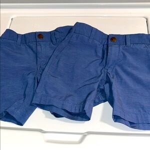 2 Pairs of johnnie-O Prep-Formance Blue Shorts Boy’s 6